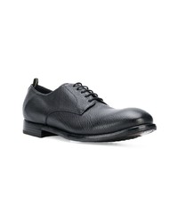 schwarze Leder Derby Schuhe von Officine Creative