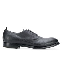 schwarze Leder Derby Schuhe von Officine Creative