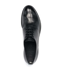 schwarze Leder Derby Schuhe von Officine Creative