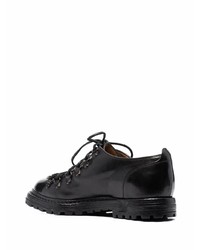 schwarze Leder Derby Schuhe von Officine Creative