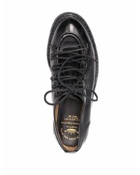 schwarze Leder Derby Schuhe von Officine Creative