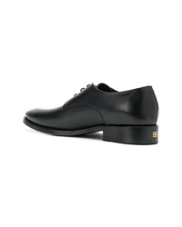schwarze Leder Derby Schuhe von Balenciaga
