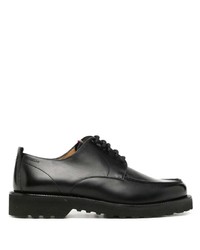 schwarze Leder Derby Schuhe von Bally