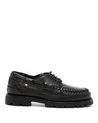 schwarze Leder Derby Schuhe von Bally