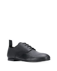 schwarze Leder Derby Schuhe von Measponte