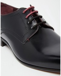 schwarze Leder Derby Schuhe von Ted Baker