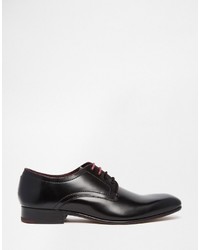 schwarze Leder Derby Schuhe von Ted Baker