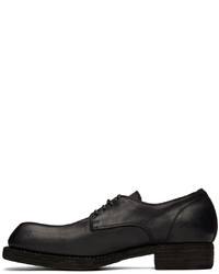 schwarze Leder Derby Schuhe von Guidi