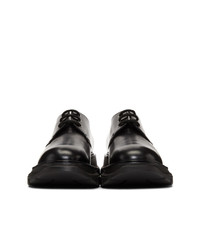 schwarze Leder Derby Schuhe von Alexander McQueen