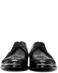 schwarze Leder Derby Schuhe von Alexander McQueen