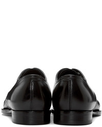 schwarze Leder Derby Schuhe von Alexander McQueen