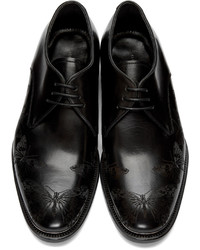 schwarze Leder Derby Schuhe von Alexander McQueen