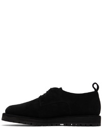 schwarze Leder Derby Schuhe von Studio Nicholson