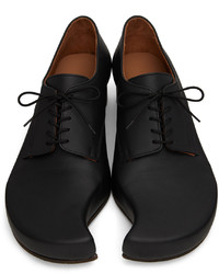 schwarze Leder Derby Schuhe von AARON ESH