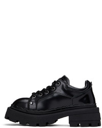 schwarze Leder Derby Schuhe von Eytys