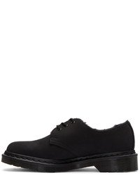 schwarze Leder Derby Schuhe von Dr. Martens