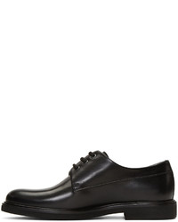 schwarze Leder Derby Schuhe von A.P.C.