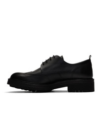 schwarze Leder Derby Schuhe von Hugo