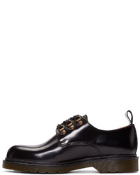 schwarze Leder Derby Schuhe von AMI Alexandre Mattiussi