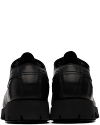 schwarze Leder Derby Schuhe von Jil Sander