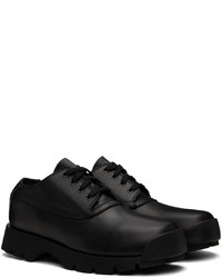 schwarze Leder Derby Schuhe von Jil Sander