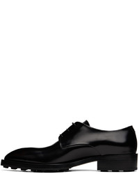 schwarze Leder Derby Schuhe von Jil Sander