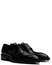 schwarze Leder Derby Schuhe von Jil Sander