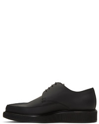 schwarze Leder Derby Schuhe von Lanvin