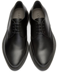 schwarze Leder Derby Schuhe von Lanvin