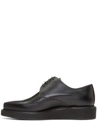 schwarze Leder Derby Schuhe von Lanvin