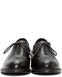 schwarze Leder Derby Schuhe von Haider Ackermann