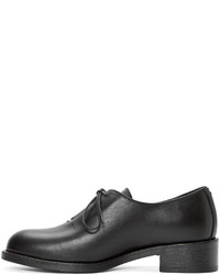schwarze Leder Derby Schuhe von Haider Ackermann