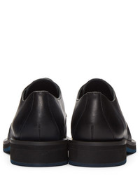 schwarze Leder Derby Schuhe von Jil Sander Navy