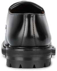 schwarze Leder Derby Schuhe von Alexander McQueen