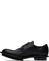 schwarze Leder Derby Schuhe von Undercoverism