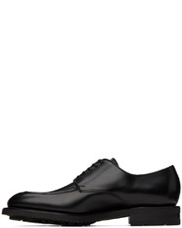 schwarze Leder Derby Schuhe von Ferragamo