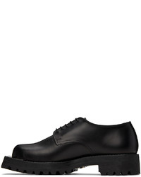 schwarze Leder Derby Schuhe von Johnlawrencesullivan