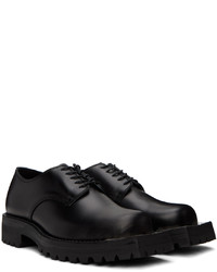 schwarze Leder Derby Schuhe von Johnlawrencesullivan