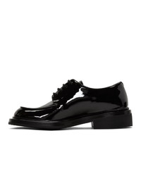 schwarze Leder Derby Schuhe von Prada