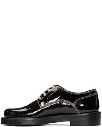 schwarze Leder Derby Schuhe von MM6 MAISON MARGIELA