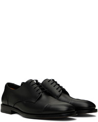 schwarze Leder Derby Schuhe von Ferragamo