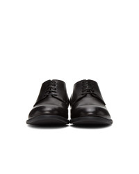 schwarze Leder Derby Schuhe von Ermenegildo Zegna