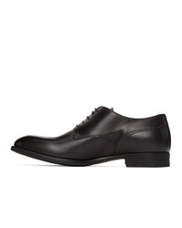 schwarze Leder Derby Schuhe von Ermenegildo Zegna