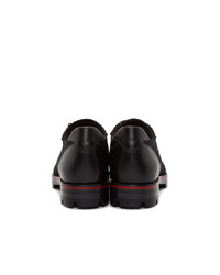 schwarze Leder Derby Schuhe von Christian Louboutin