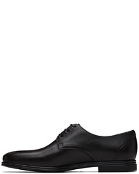 schwarze Leder Derby Schuhe von Salvatore Ferragamo