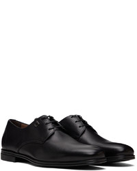 schwarze Leder Derby Schuhe von Salvatore Ferragamo