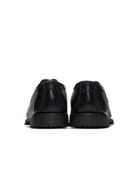 schwarze Leder Derby Schuhe von Noah NYC