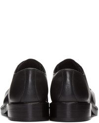 schwarze Leder Derby Schuhe von Alexander McQueen