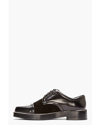 schwarze Leder Derby Schuhe von Nicholas Kirkwood