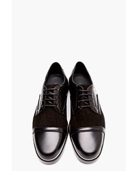 schwarze Leder Derby Schuhe von Nicholas Kirkwood